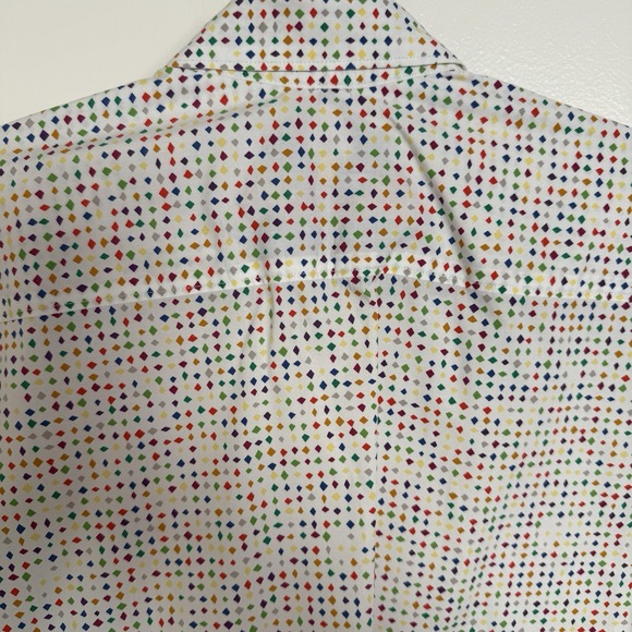 Robert Graham Men's XL Shirt White Multi , Short Sleeve, Button-Up, Classic Fit - Picture 8 of 8